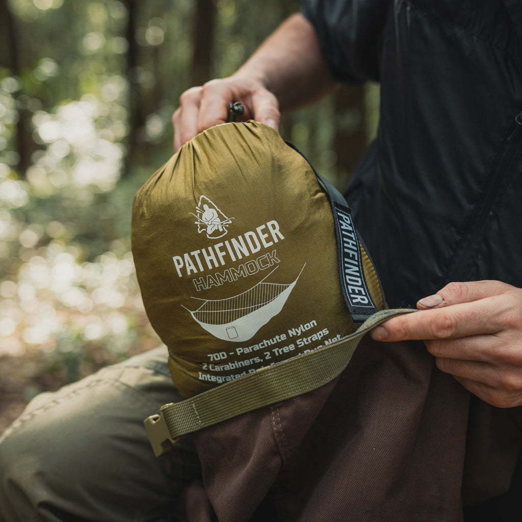 Pathfinder Nylon Tarp & Hammock COMBO - OD Green