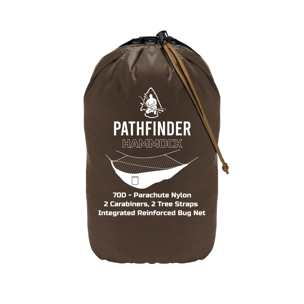 Pathfinder Nylon Tarp & Hammock COMBO - Earth Brown